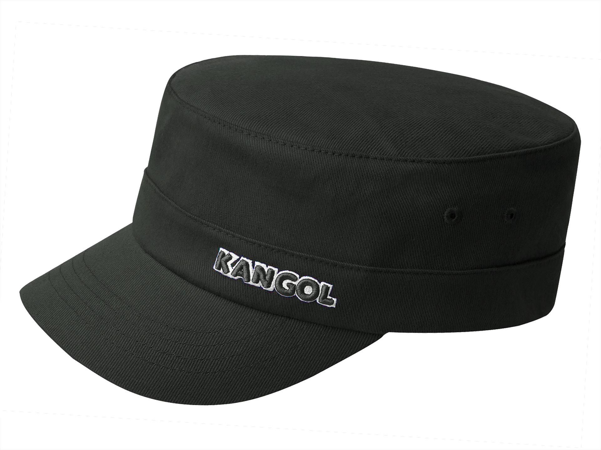 Kangol Cotton Twill Army Cap aus Baumwolle Schwarz BK001 59 61 cm L XL 203352 01 02