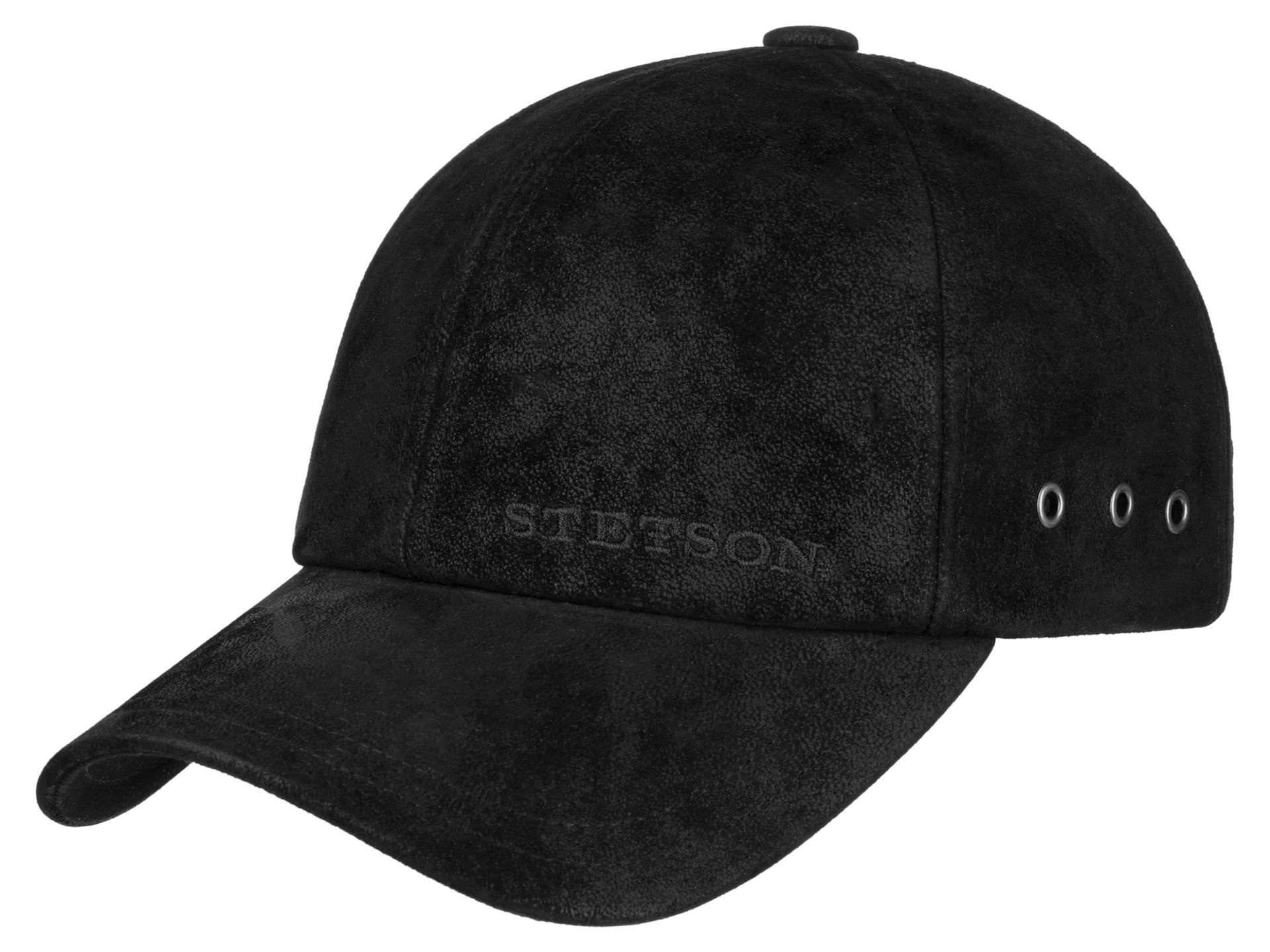 Stetson Liberty Pigskin Basecap aus Leder Schwarz 1 OSFA 200635 02 01